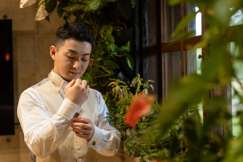 お支度シーン撮影