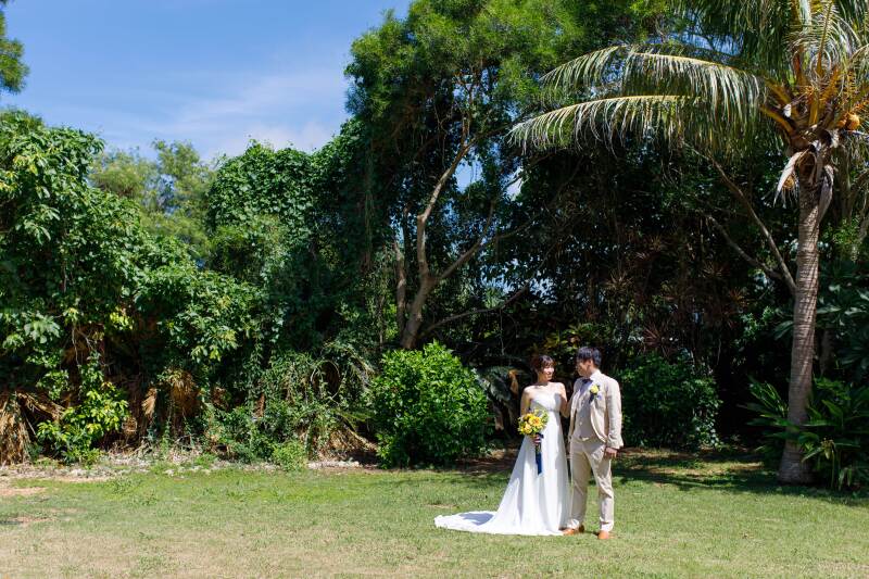 スタジオ前のガーデン