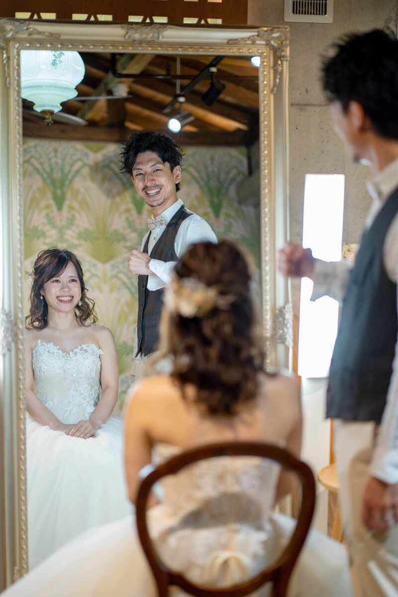 笑顔のおふたりが印象的