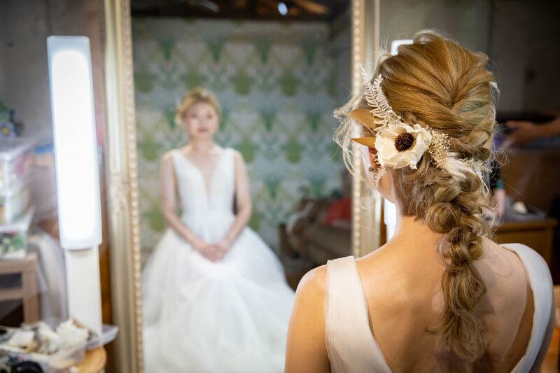 ヘアメイク完了!