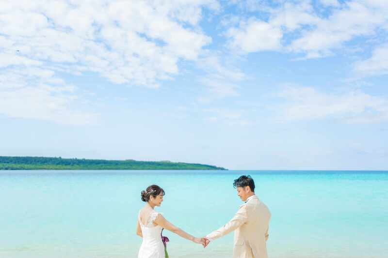 なんという綺麗な海の色でしょうか