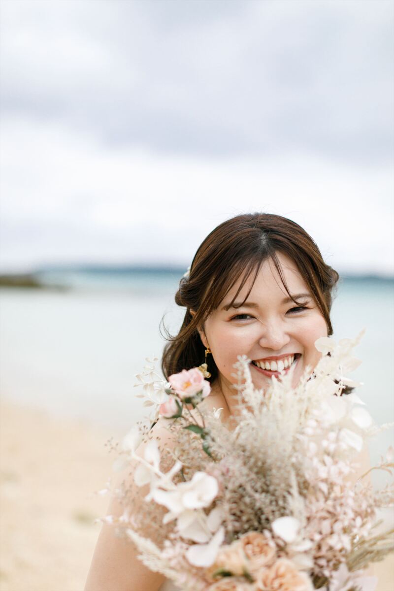 新婦様の愛らしい笑顔