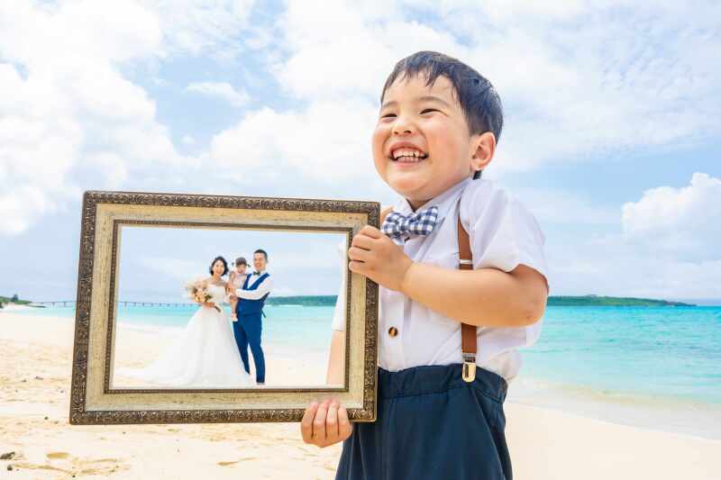 パパたちが写真になっちゃった？