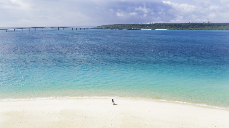 宮古ブルーの海を貸し切りに♪