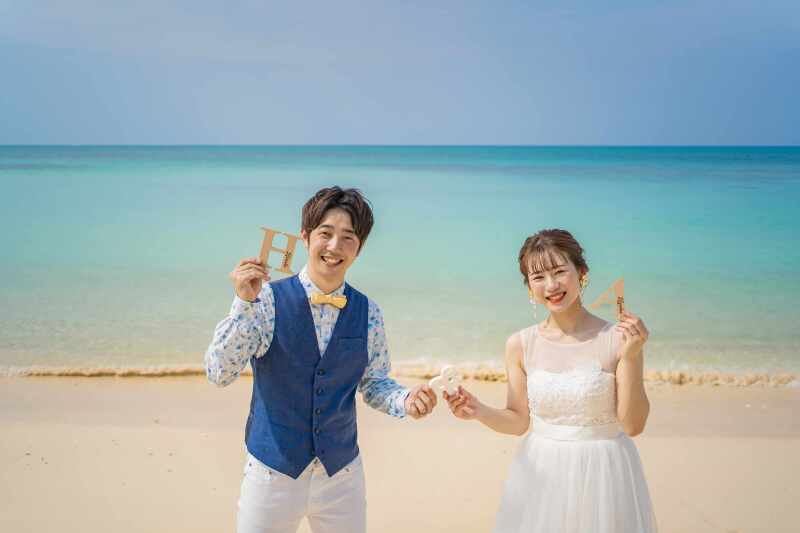 エメラルドグリーンの海でウォーターイン!