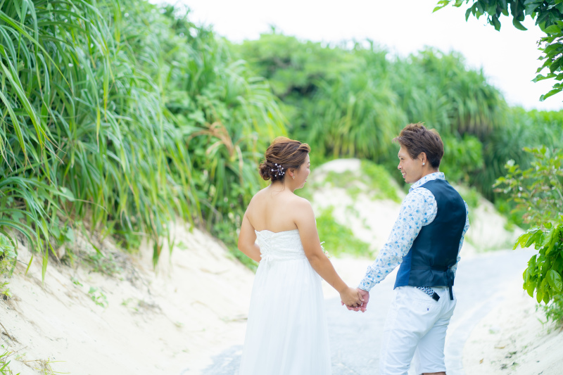 ビーチまでの散歩道