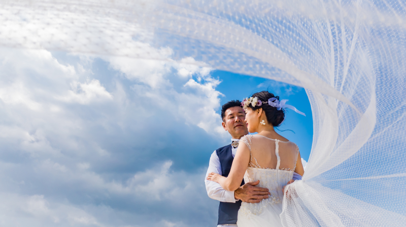 大人なお二人のベールショット‼