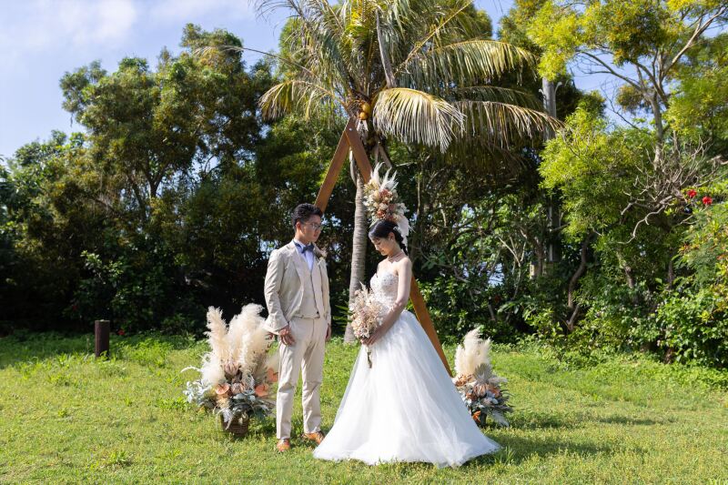 ガーデン挙式風に