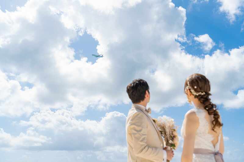 たまたま通った飛行機