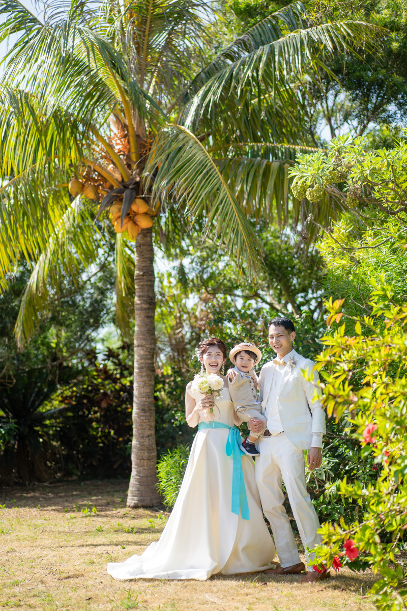 サロンのお庭は南国感満載