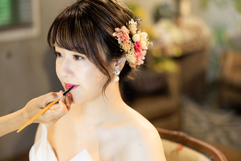 新婦お支度シーン