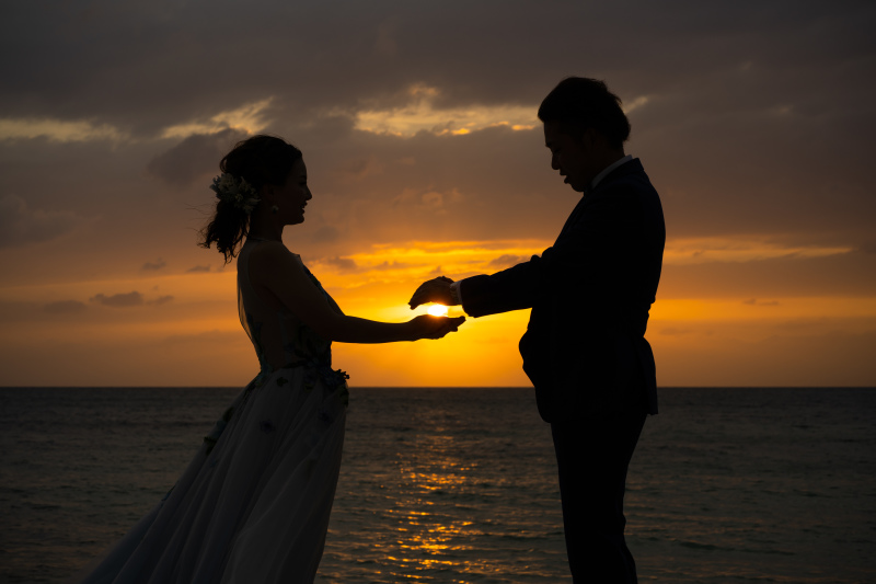 サンセットならではのシルエット