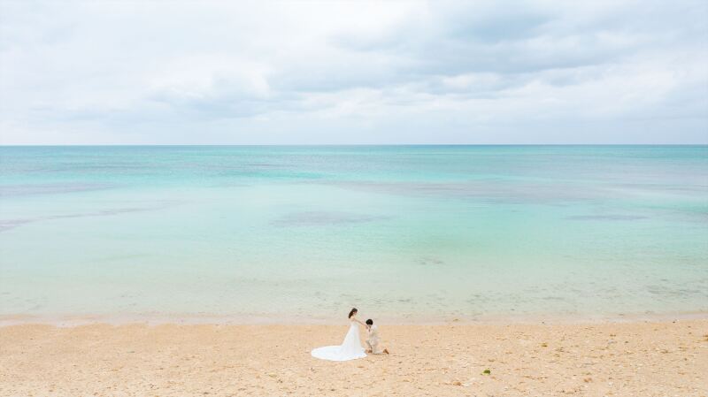 青い海とふたりの時間