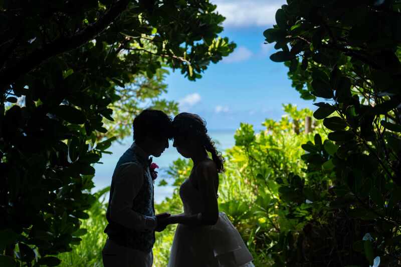 ビーチに向かう小道