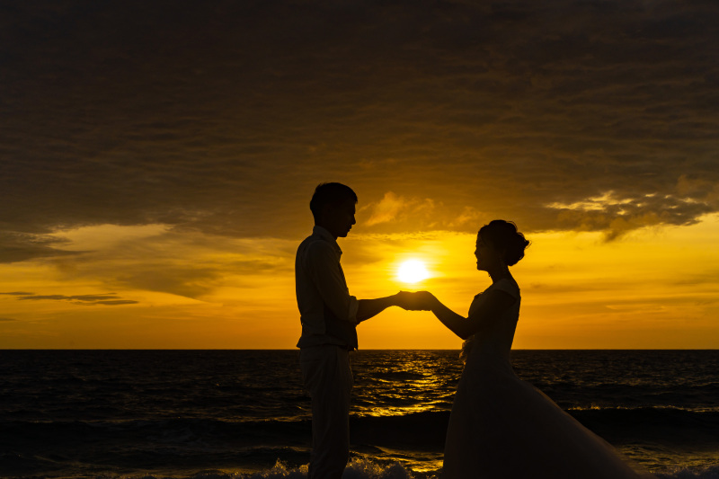 碧い海、そしてサンセット