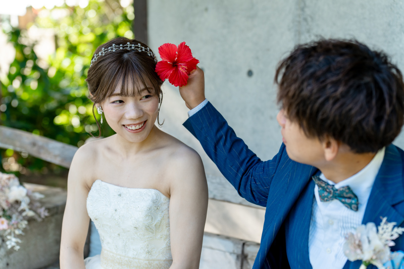 おふたりでの撮影スタート