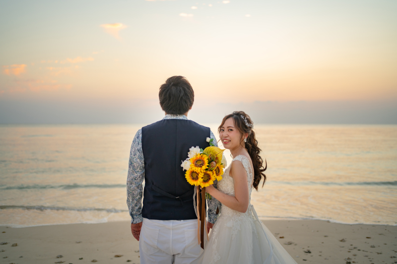 撮影の最後はドラマティックサンセット