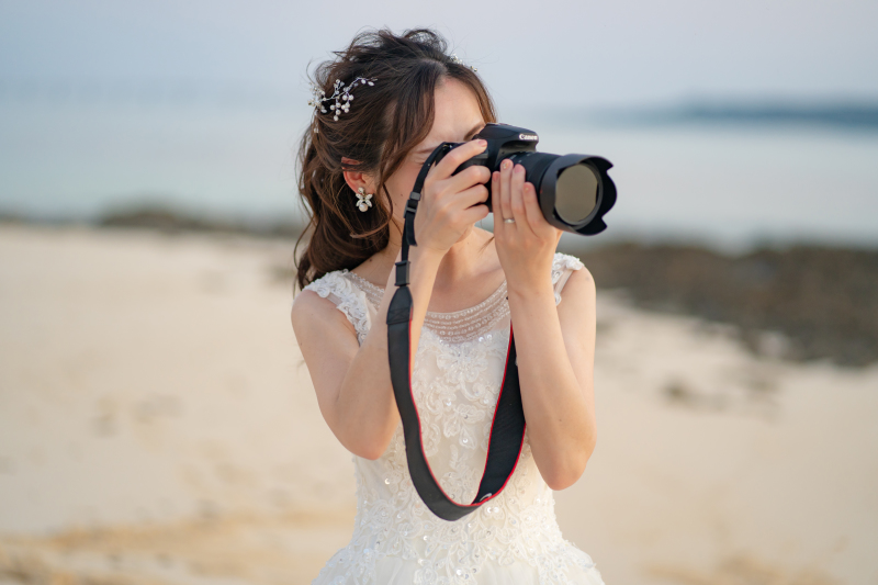 新婦様がカメラマン!