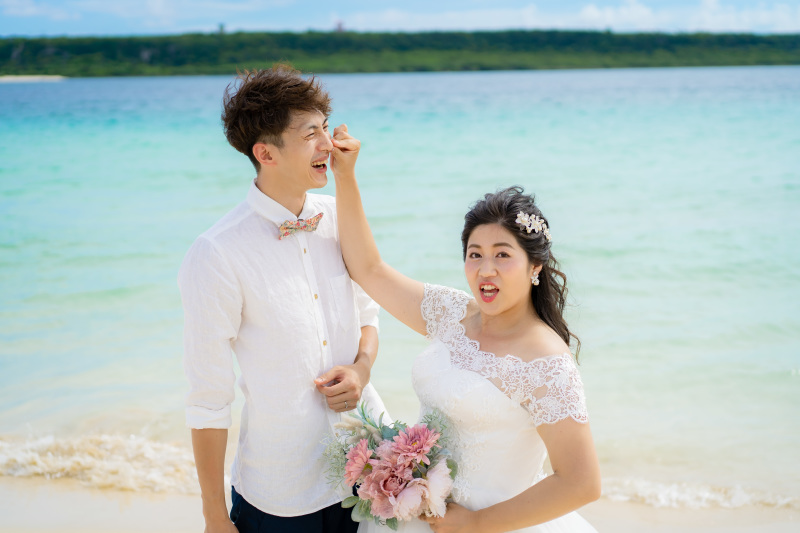 お二人らしさがキュート♡