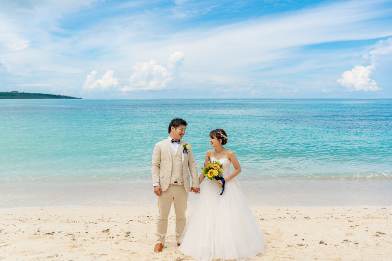 ビーチでのツーショット