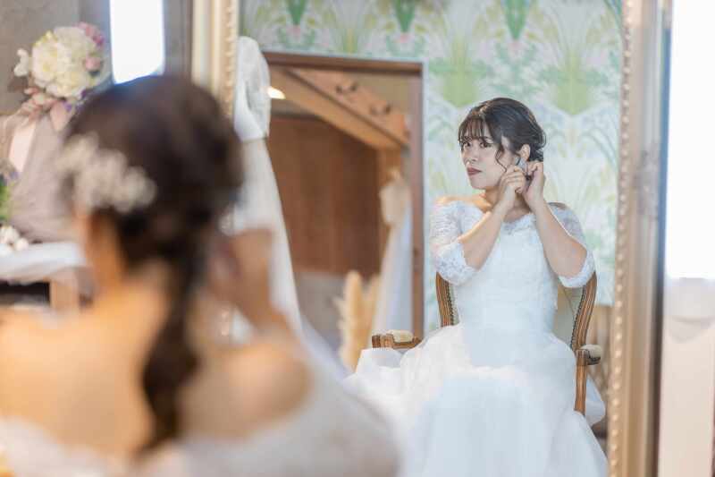 ブライズルームではお支度も、、、