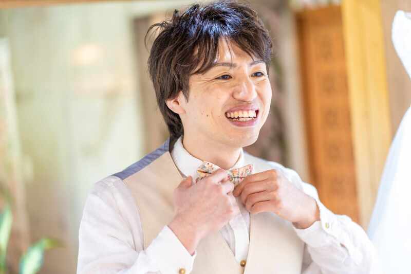 新郎様も笑顔で！