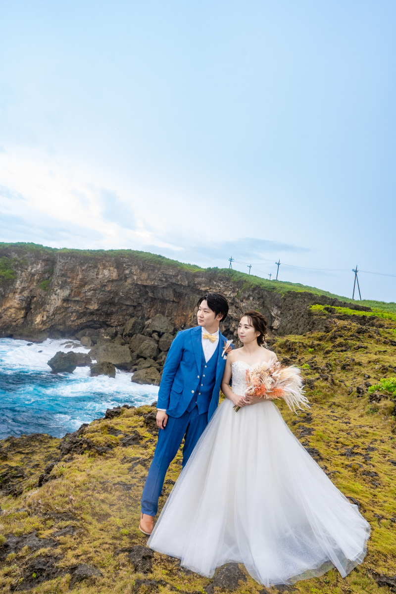 広大な景色の中で（東平安名崎）