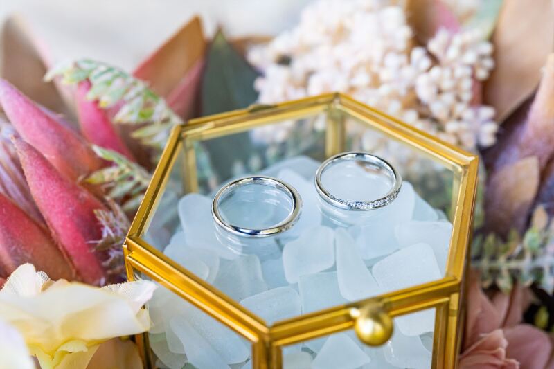 おふたりのお支度中に指輪を美しく撮影しましょう