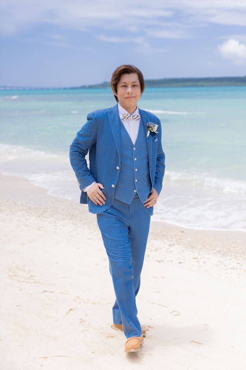 新郎様のソロショットです