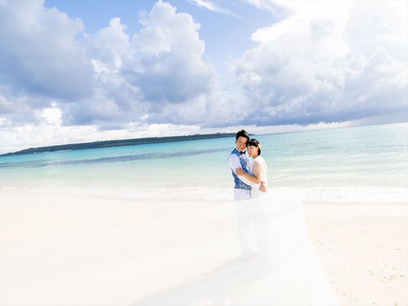 ご希望のロングベールのショットから