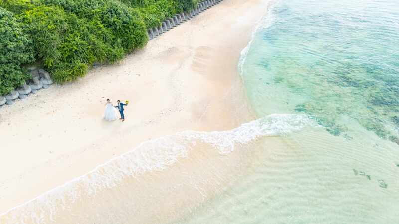 徐々にビーチへ