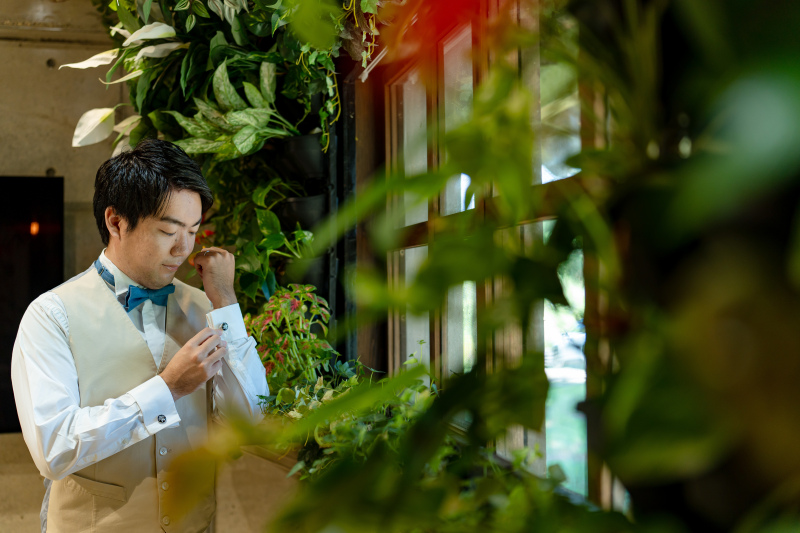 新郎お支度シーン