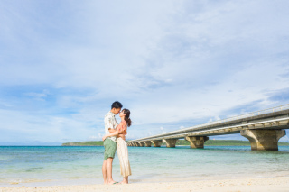 ビーチ撮影！ドレス＆かりゆし撮影！