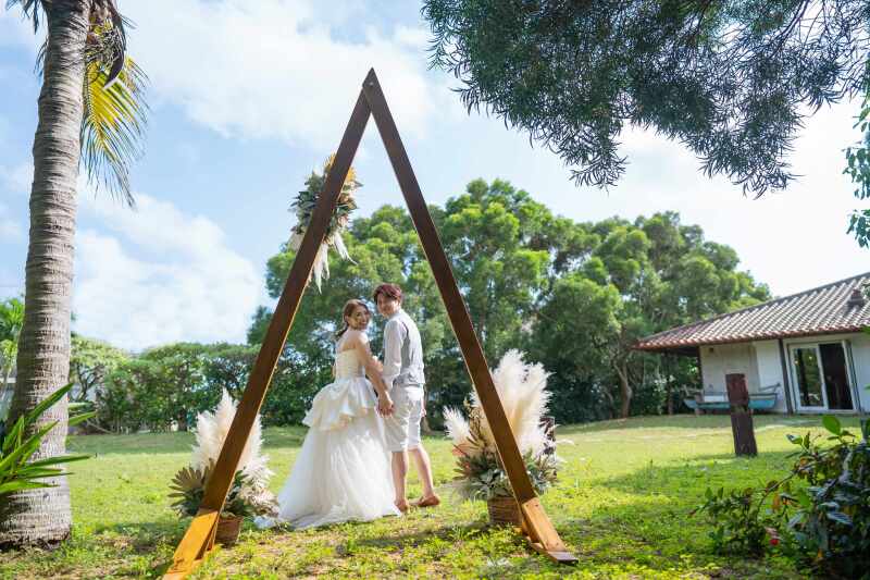 ウェディングアーチでも