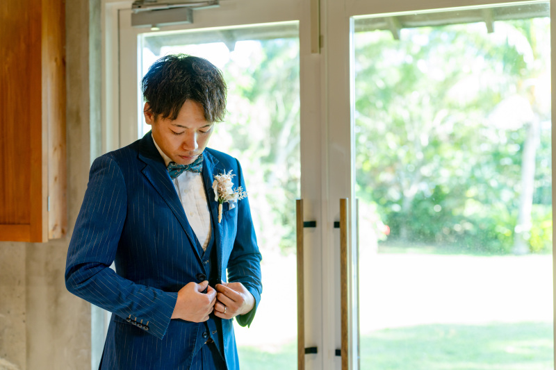 新郎お支度シーン