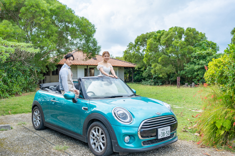 オープンカーから