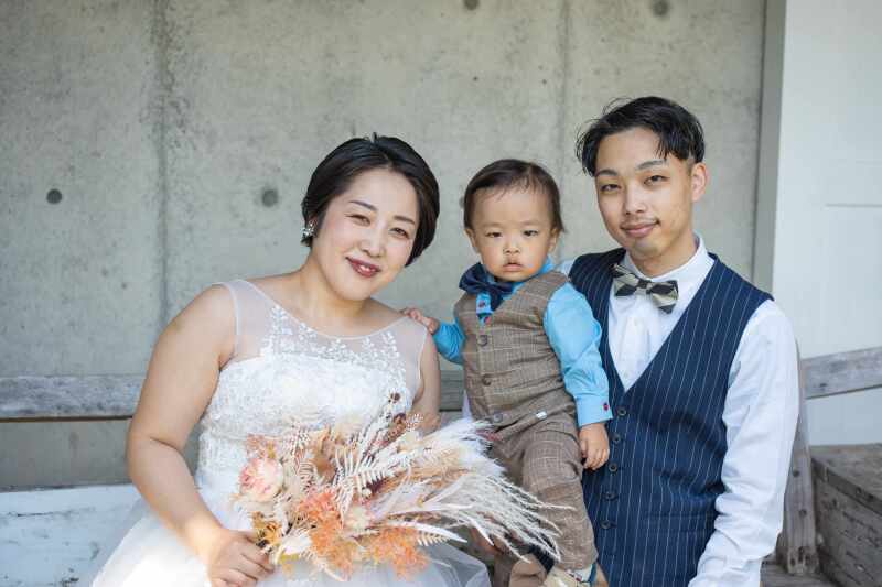 笑顔でお子様と