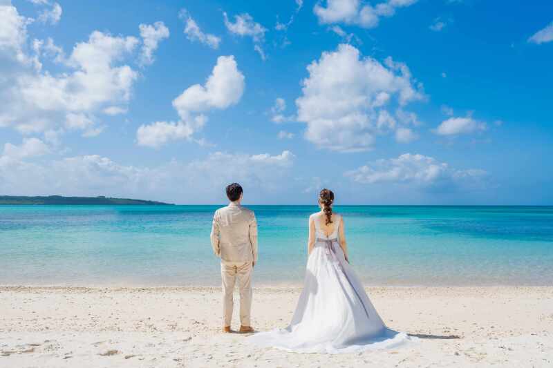 海と空がキレイすぎて