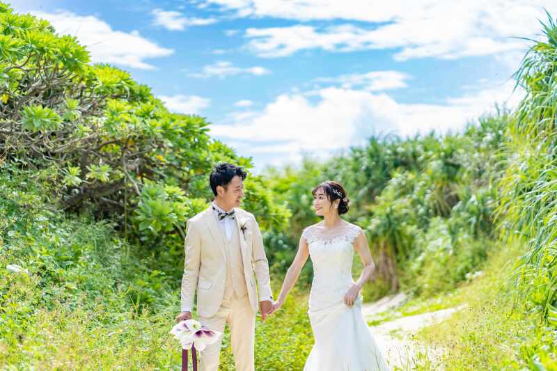 ビーチに行く道すがら