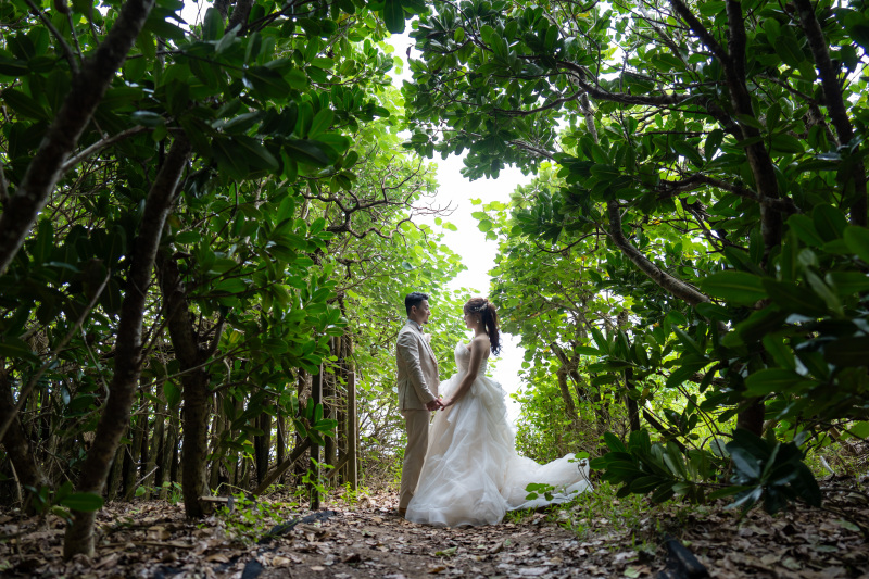 グリーンに囲まれて