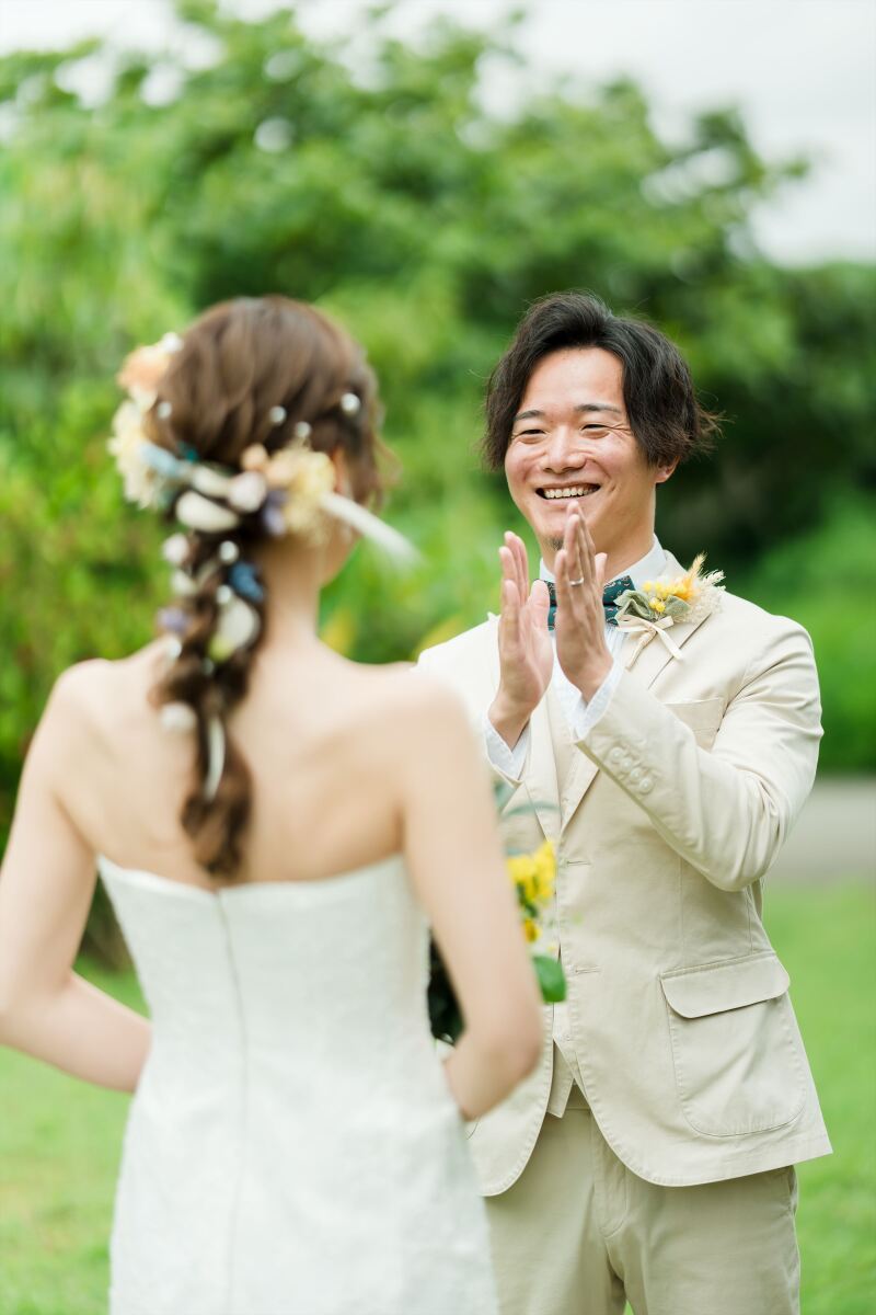 新郎様拍手です