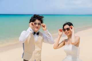 ガーデン＆ビーチプラン！　ウェディングアーチもお付けします！！