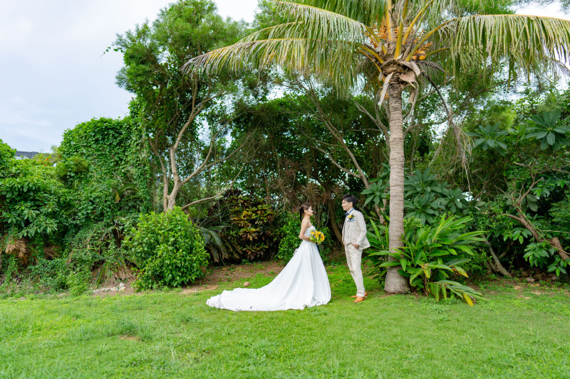 ガーデンでツーショット!