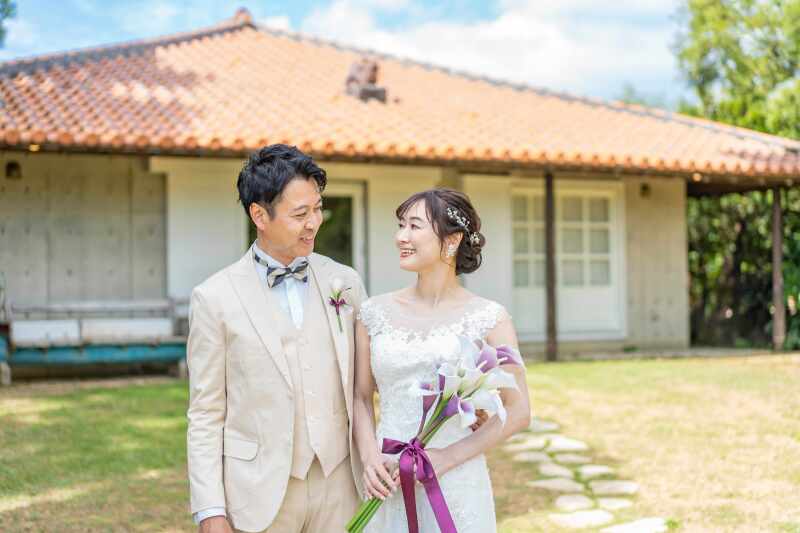 広々としたガーデンで