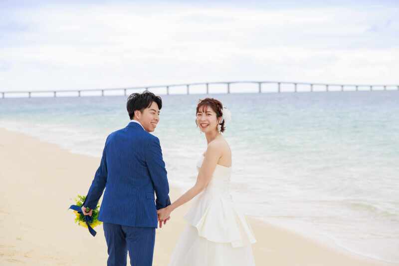 ビーチ撮影スタートです!