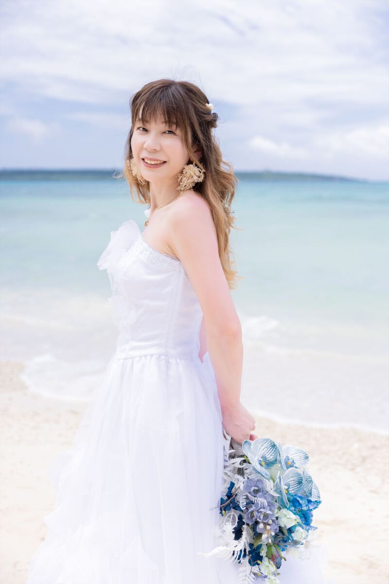 新婦様のソロショットです