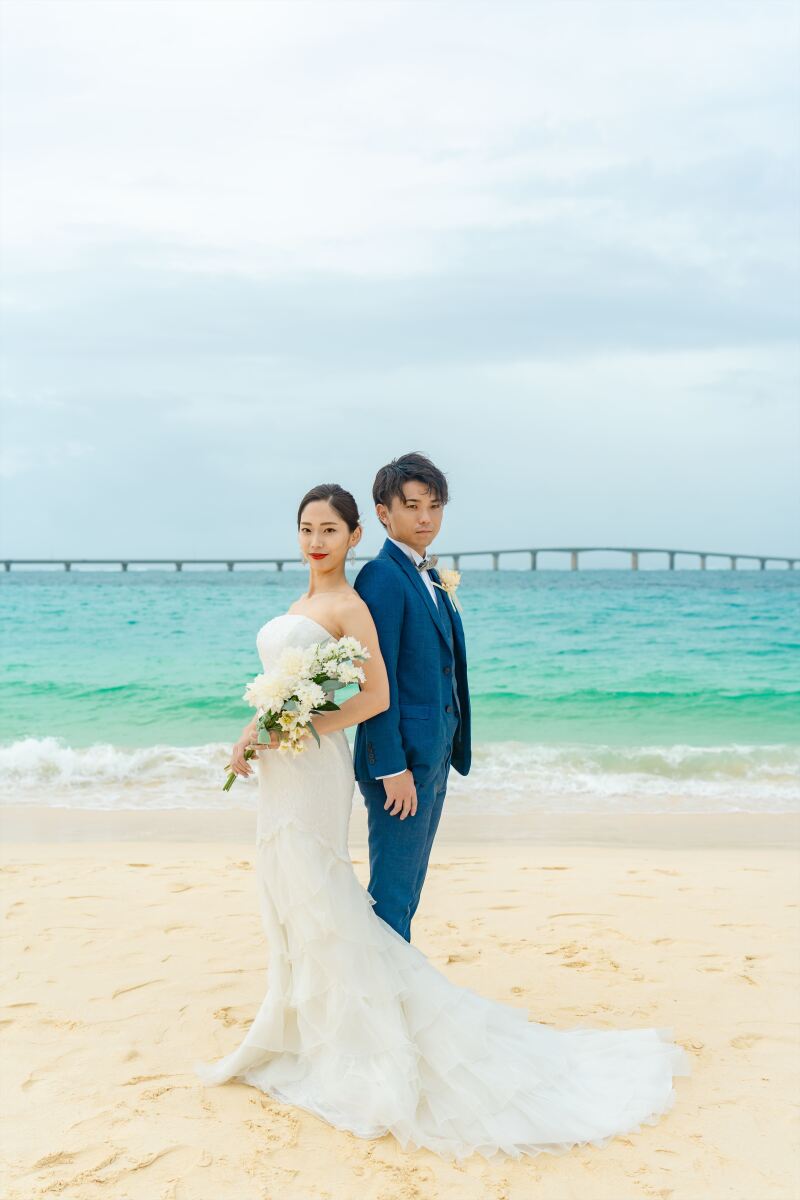 ビーチ撮影開始です