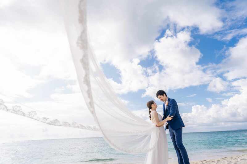 ロングベールが映える