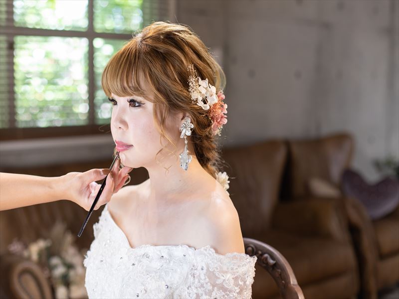 メイクもヘアセットも素敵に仕上がりました