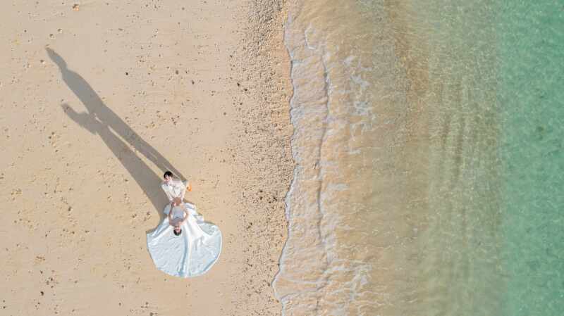 ドローンの撮影も